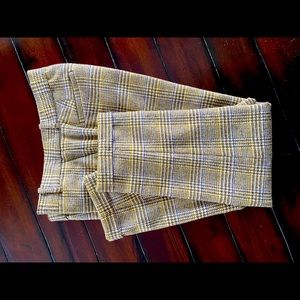 J. Crew Cafe Capri Wool Plaid Pants